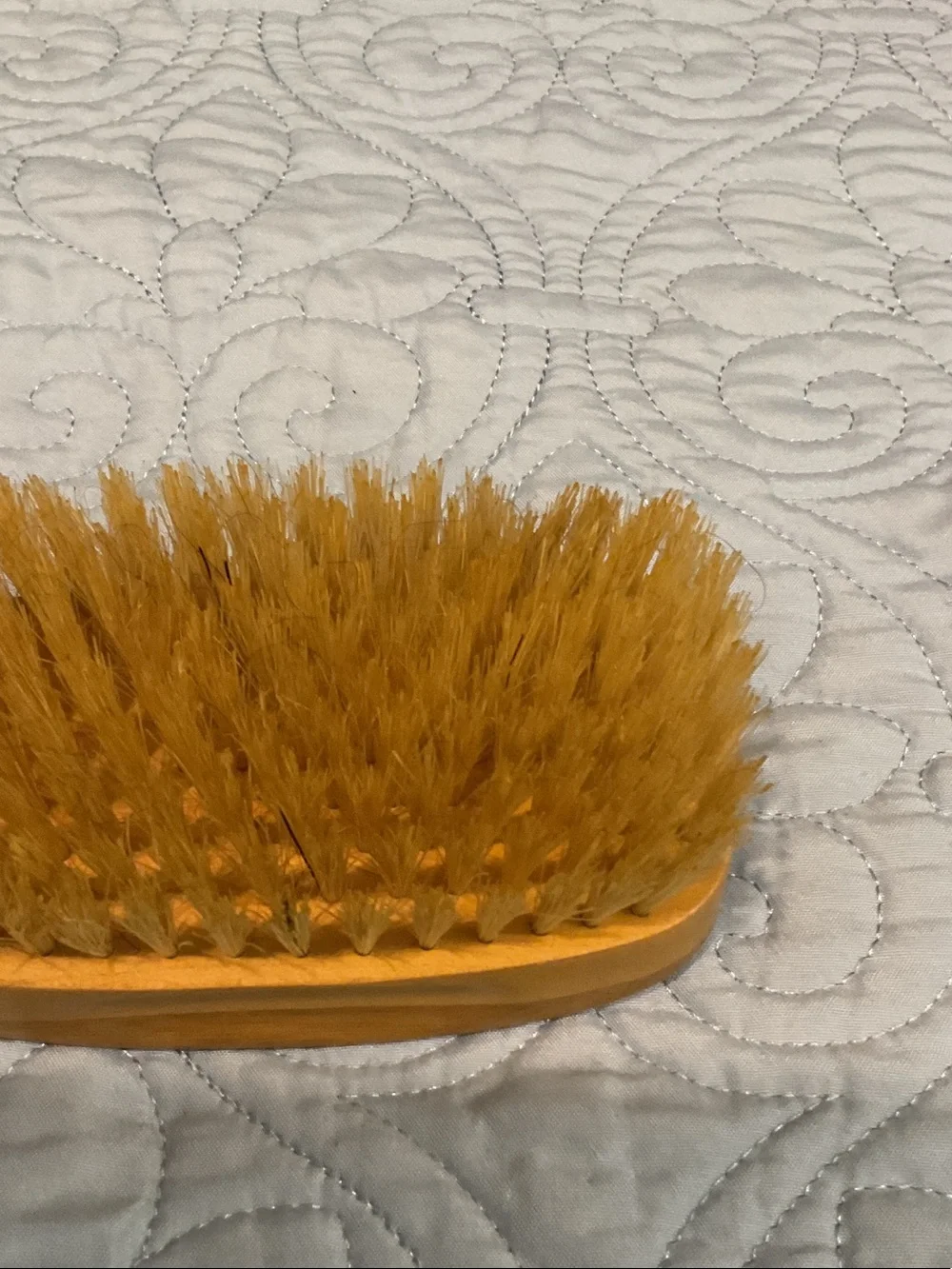 Natural Bristle Handheld Cleaning Brush - Yellow